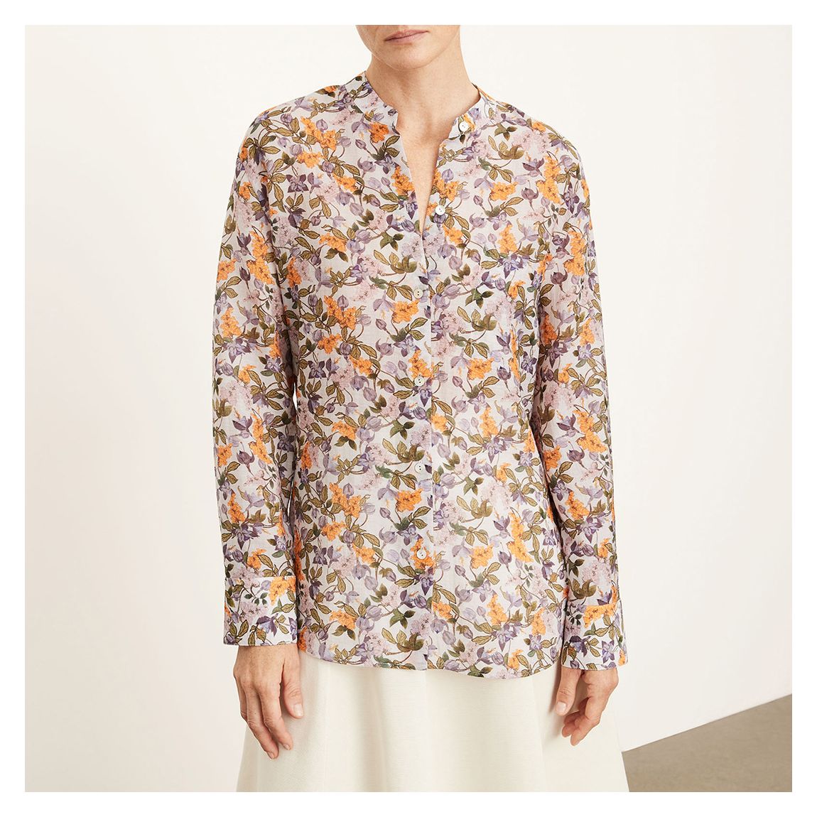 Multi Wisteria Vine Band Blouse main product photo