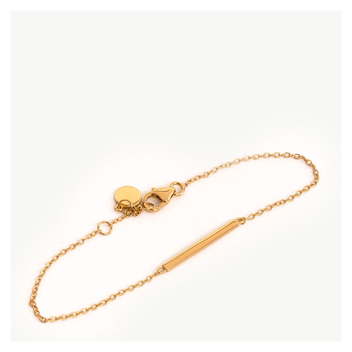 Gold Flex Bracelet With Bar main product photo