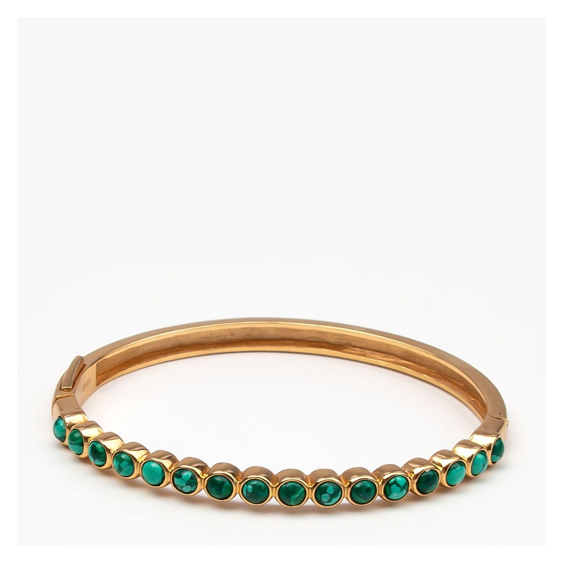 Gold Green Bangle Stones main product photo