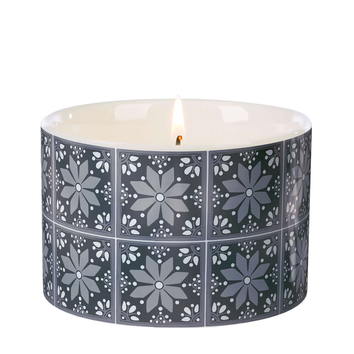 Ceramic Silver Needle Tea Medium 1 Wick Candle main product photo