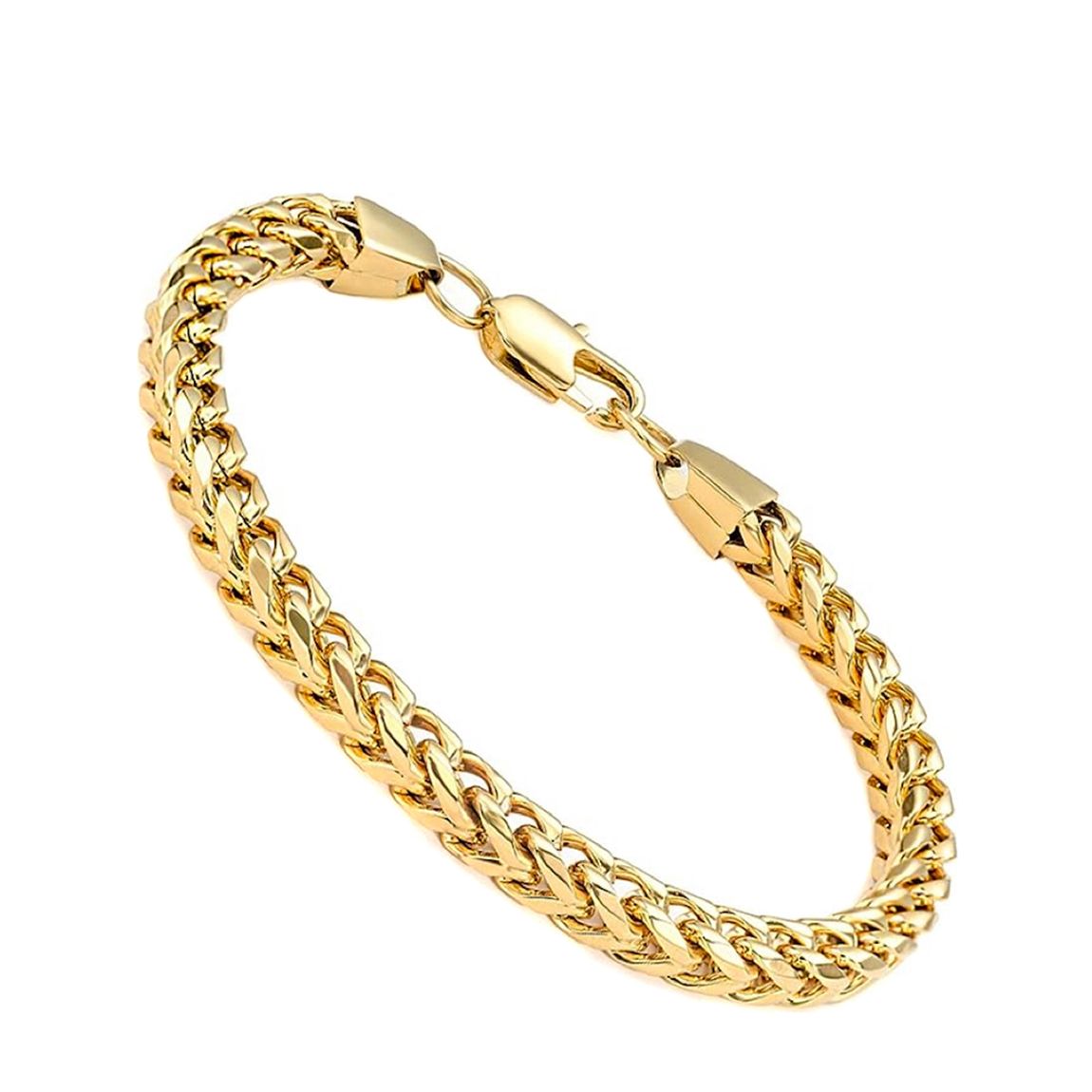 18K Gold Braided Link Bracelet main product photo