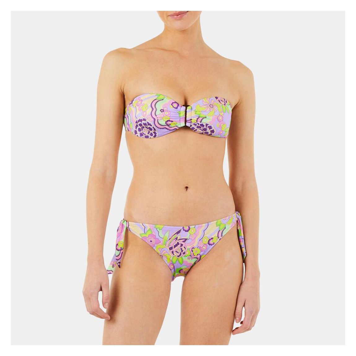 Rainbow Flowers Flamme Bikini Bottoms main product photo