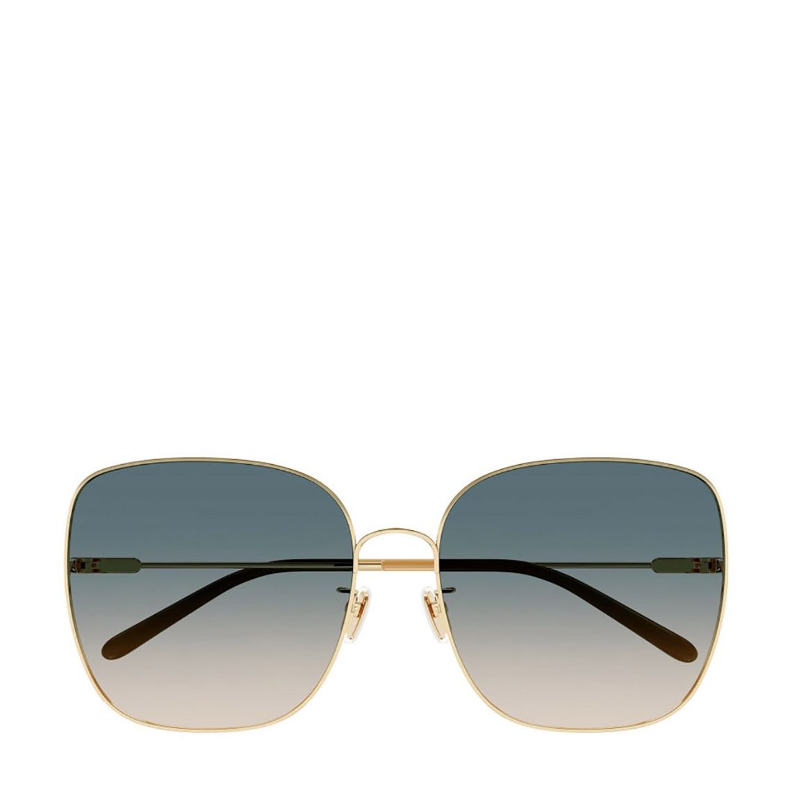 Women's Gold Chloe Sunglasses 61mm main product photo