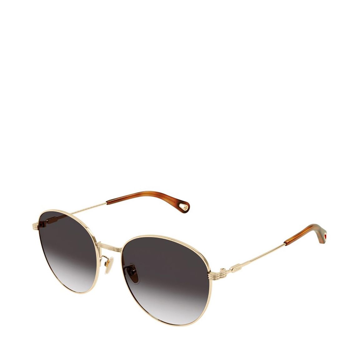 Women's Gold Chloe Sunglasses 57mm main product photo
