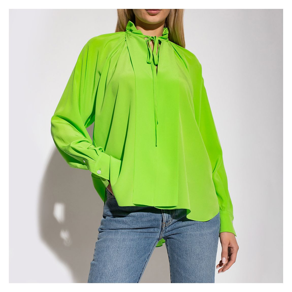 Green Ruched Blouse main product photo