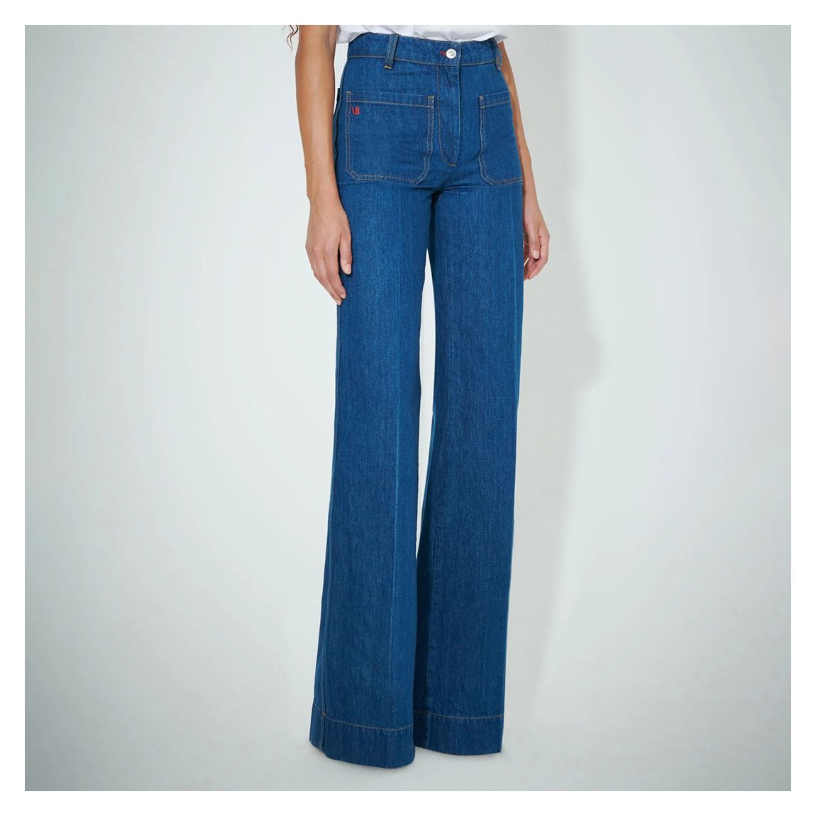 Dark Wash Alina Wide Leg Jeans main product photo