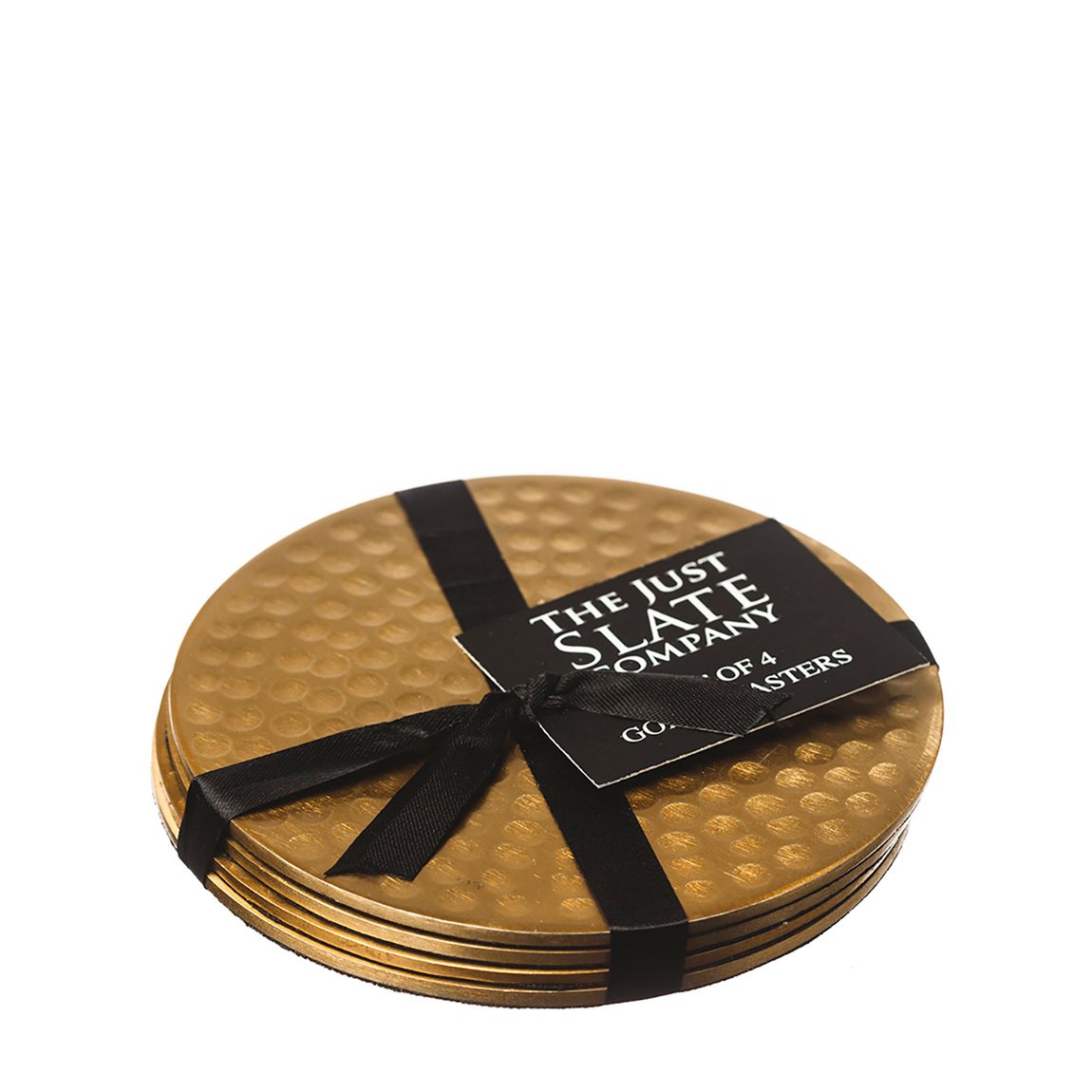 Set of 4 Hammered Coasters - Gold main product photo