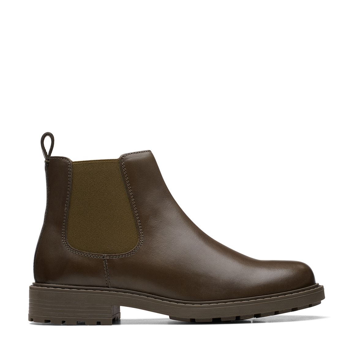 Olive Leather Orinoco Lane Ankle Boots main product photo