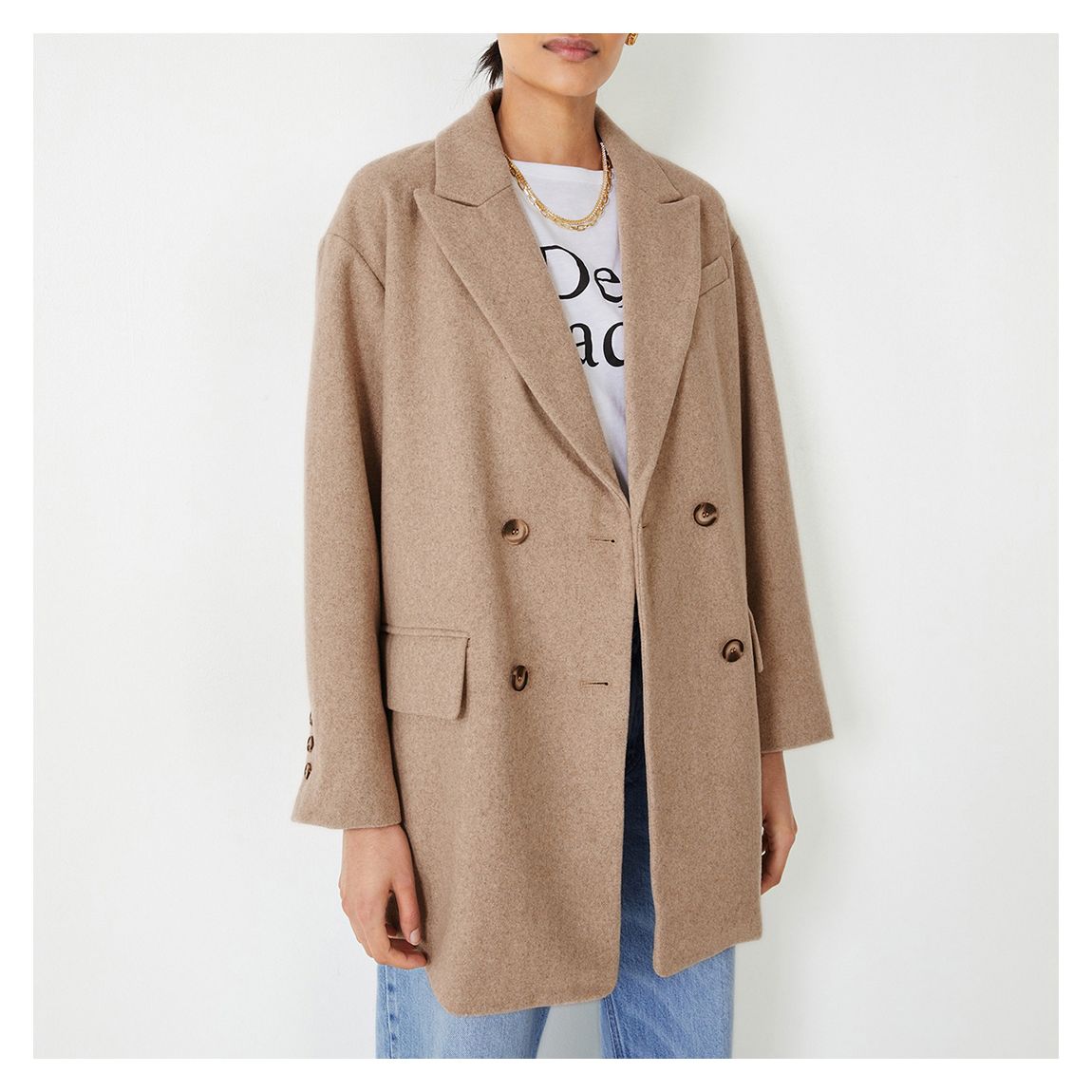 Light Brown Bridget Oversized Blazer main product photo