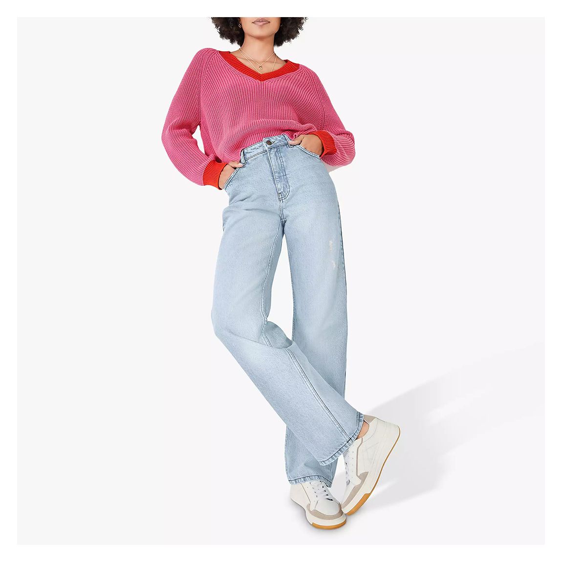 Blue Light Wash Remy Cotton Jeans main product photo