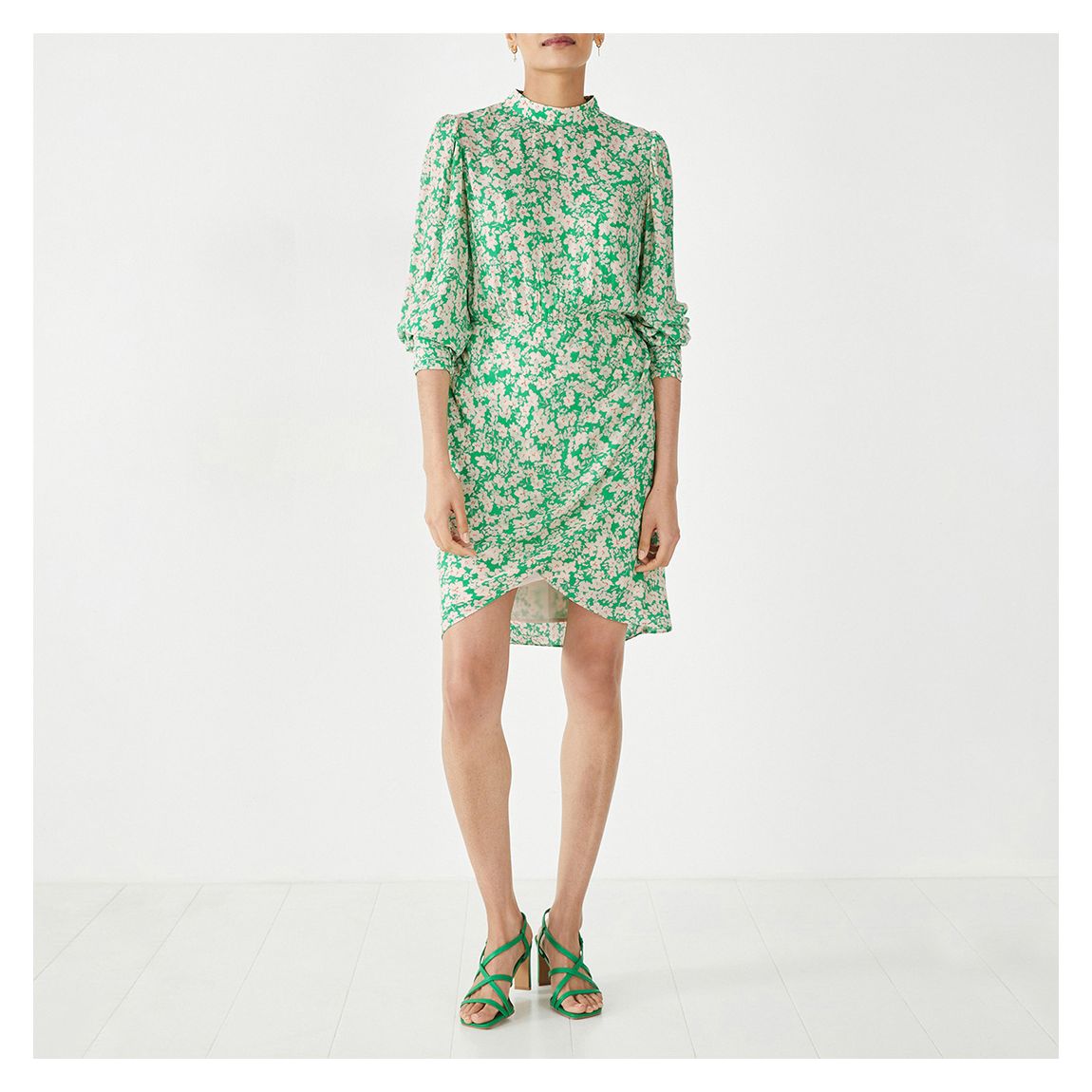 Sammy Mini Dress - Meadow Ditsy Green main product photo