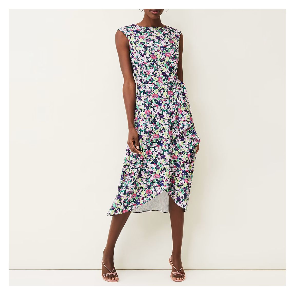 Multi Arya Floral Print Full Skirt Dress main product photo