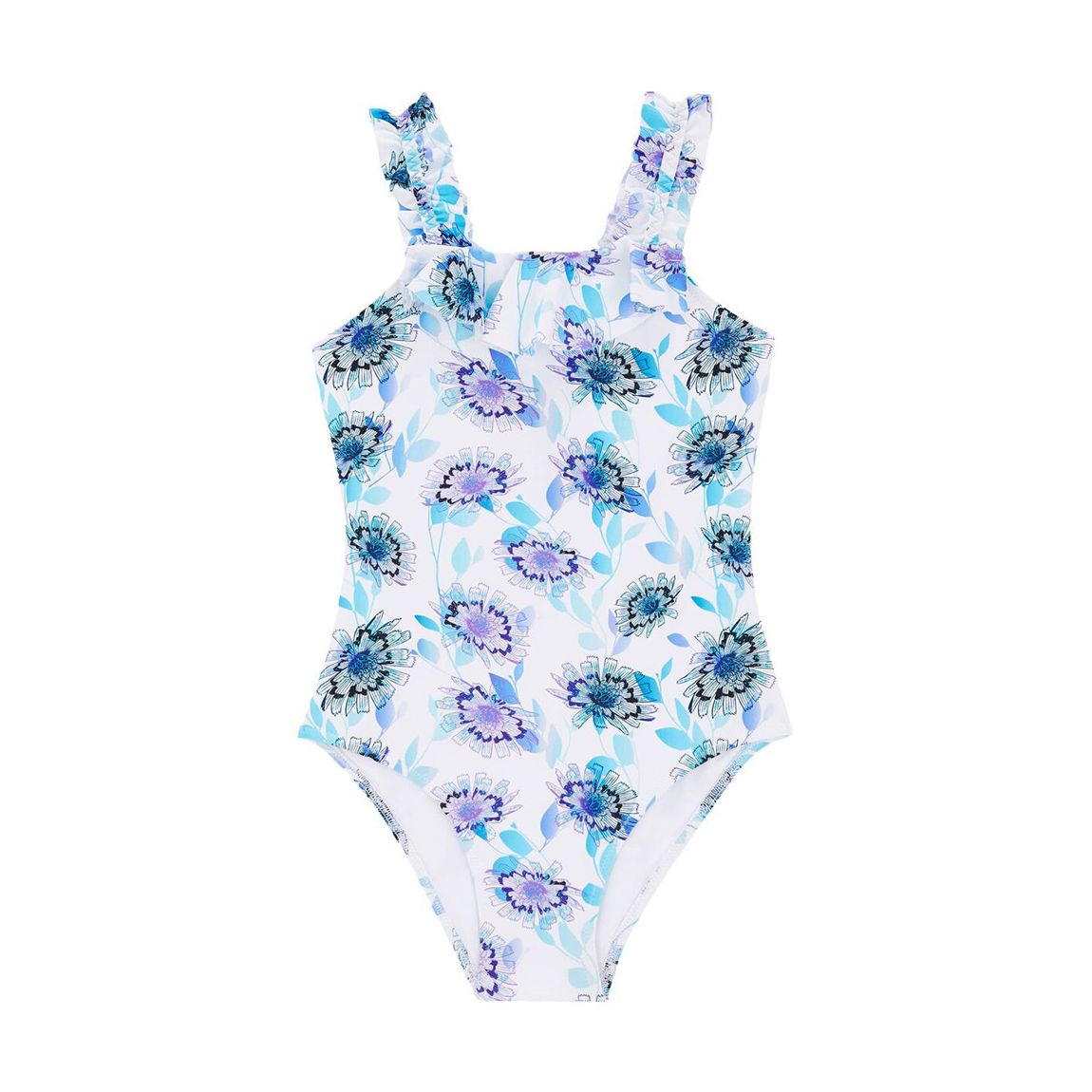 Girl's Flash Flowers Swimsuit main product photo
