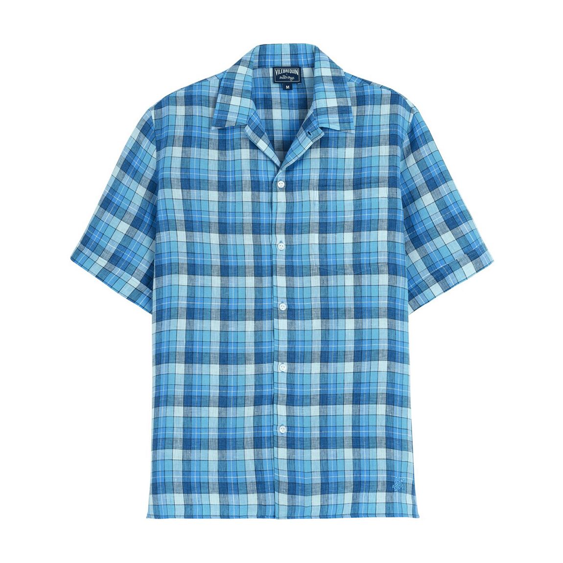 Navy/Blue Check Bowling Shirt main product photo