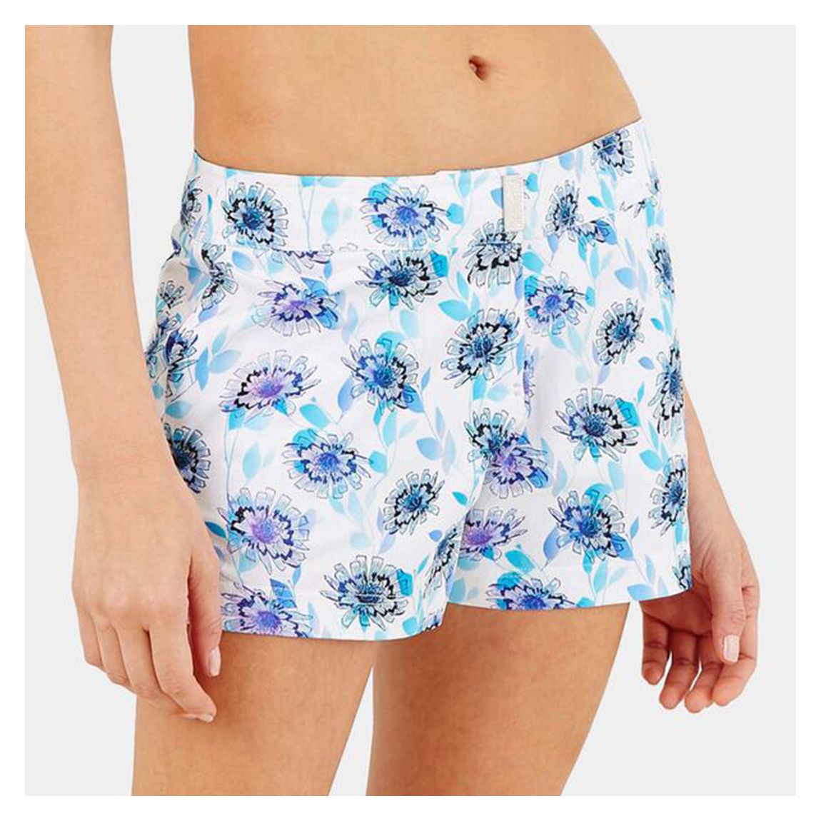 White/Multi Printed Swimming Shorts main product photo