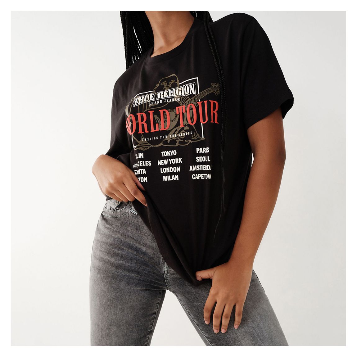 Black World Tour Boyfriend T-Shirt main product photo
