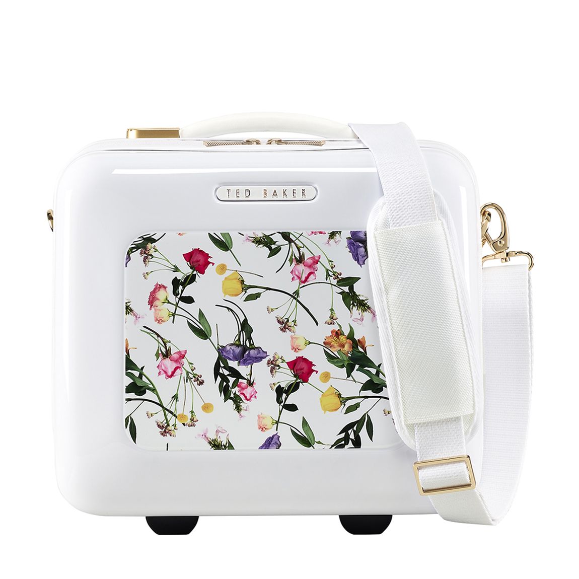 White Take Flight Scattered Bouquet Vanity Case main product photo
