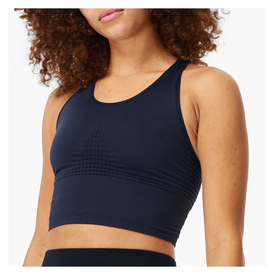 Navy Stamina Longline Workout Bra main product photo