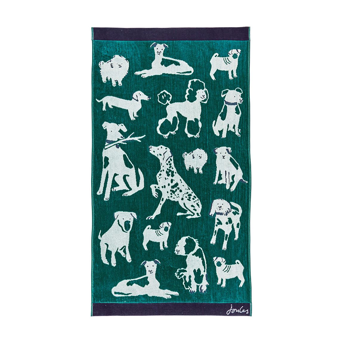 Dogs Of Welland Bath Sheet, Green main product photo