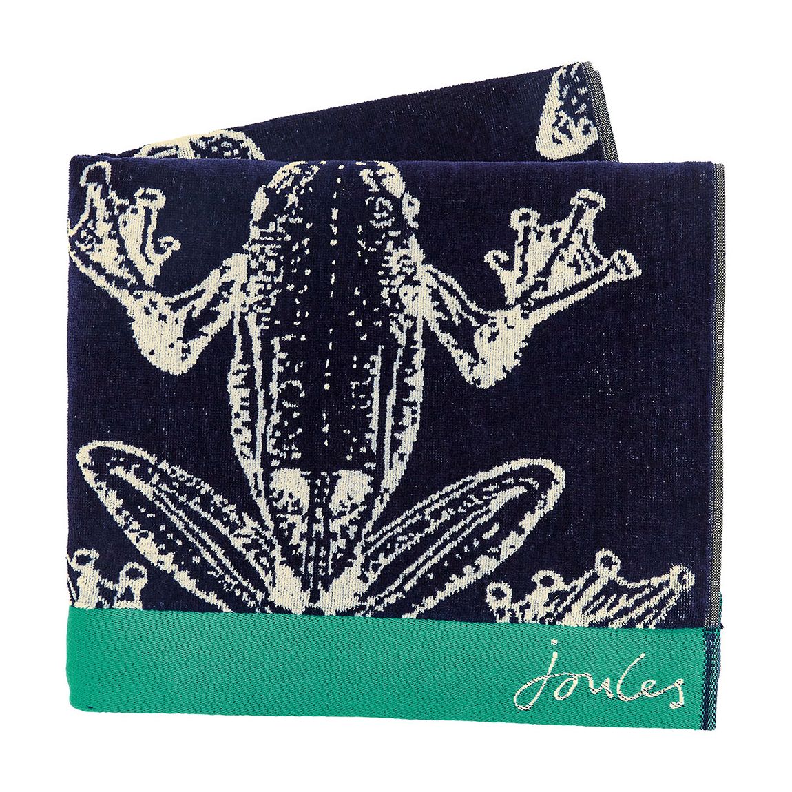 Midnight Beasts Bath Towel, Navy main product photo