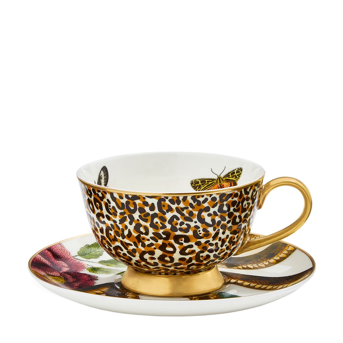 Leopard & Snake Coupe Cup & Saucer main product photo
