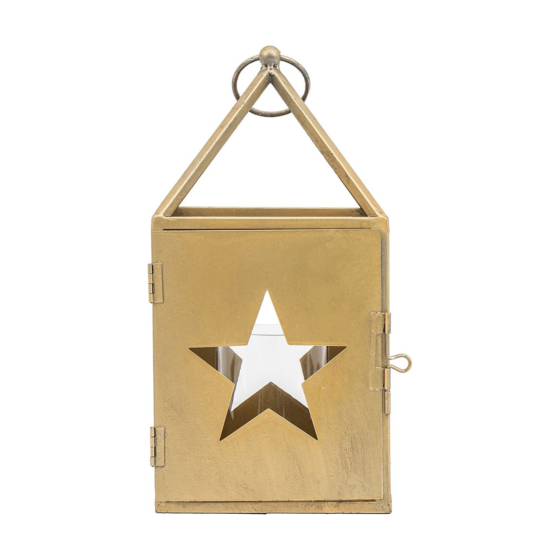 Starry Small Lantern, Antique Gold main product photo
