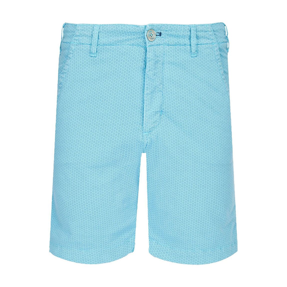 Blue Cotton Printed Shorts main product photo