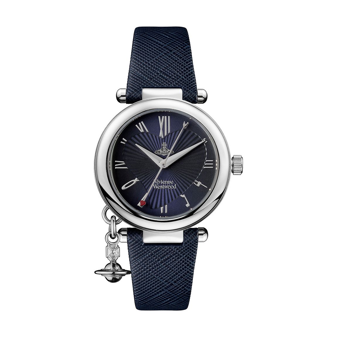 Orb Ladies Quartz Watch with Navy Dial and Navy Leather Strap main product photo