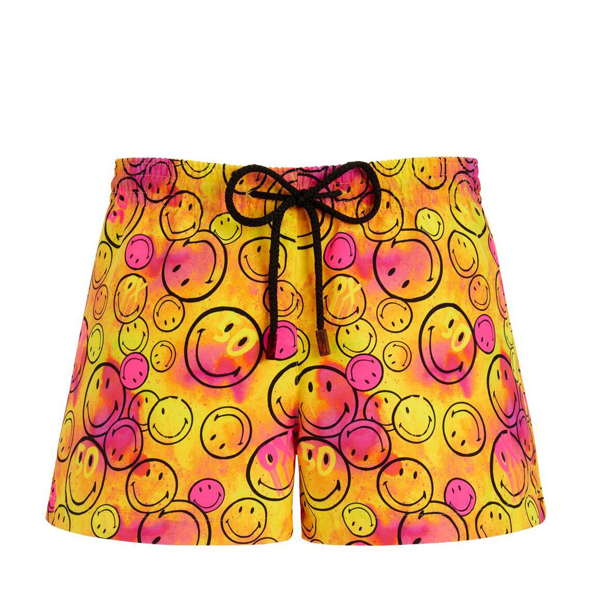 Yellow/Pink Grafitti Style Swim Shorts main product photo