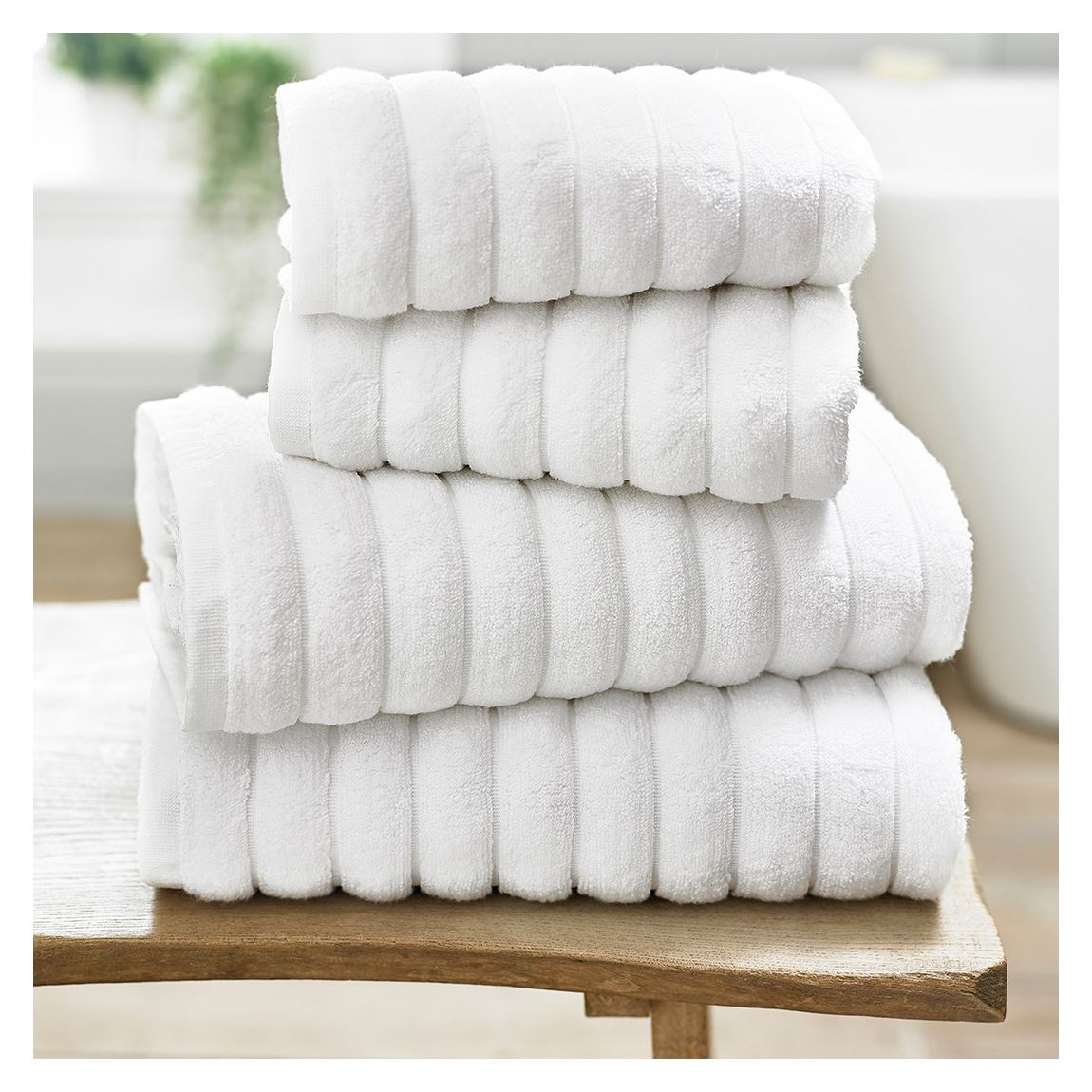 Ribbleton Bath Sheet, White main product photo