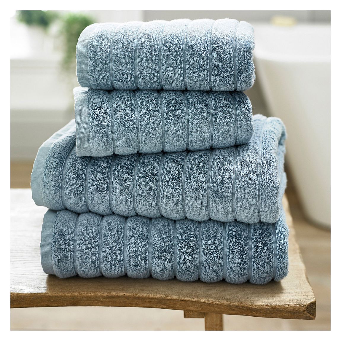 Ribbleton Bath Sheet, Blue main product photo