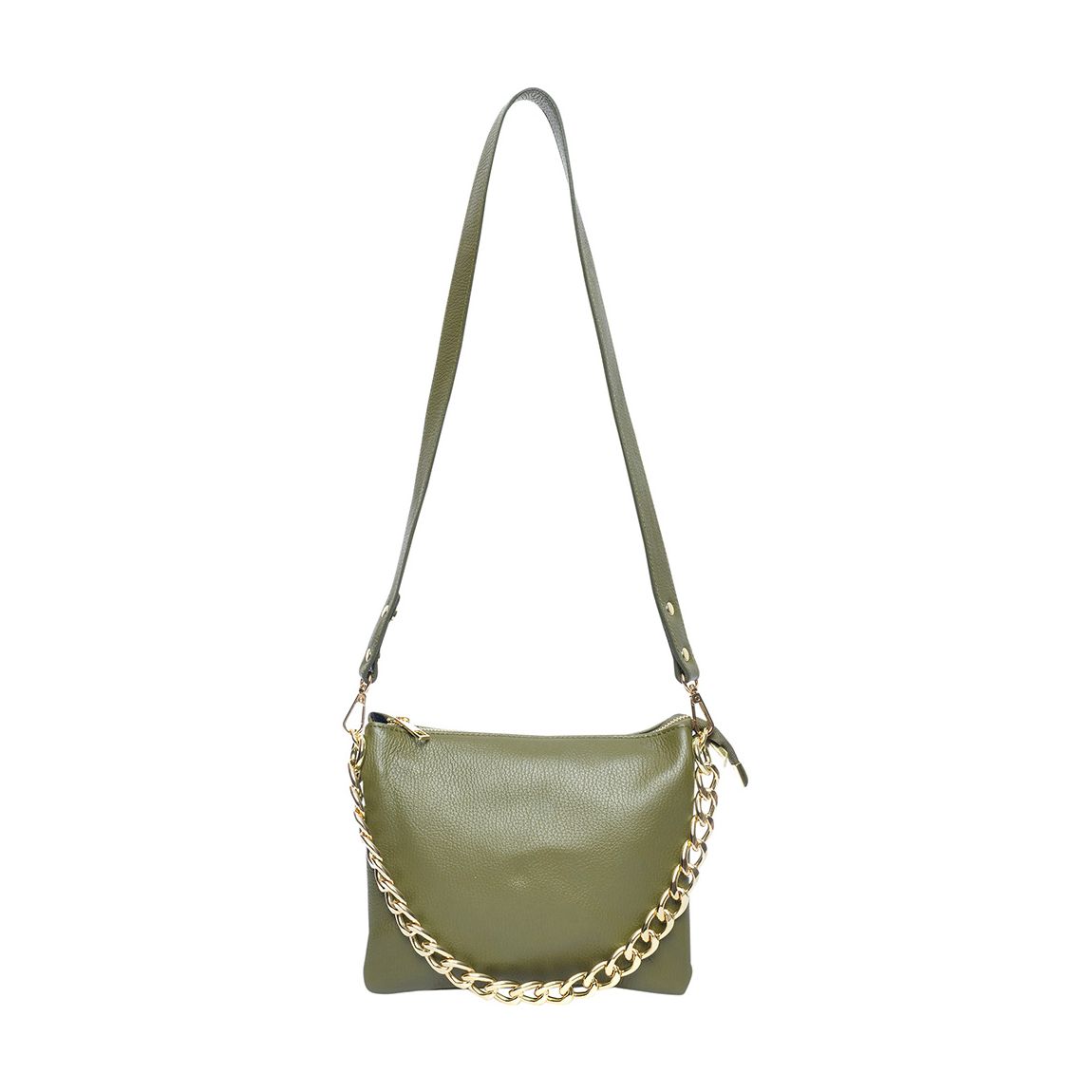 Green Leather Shoulder Bag main product photo