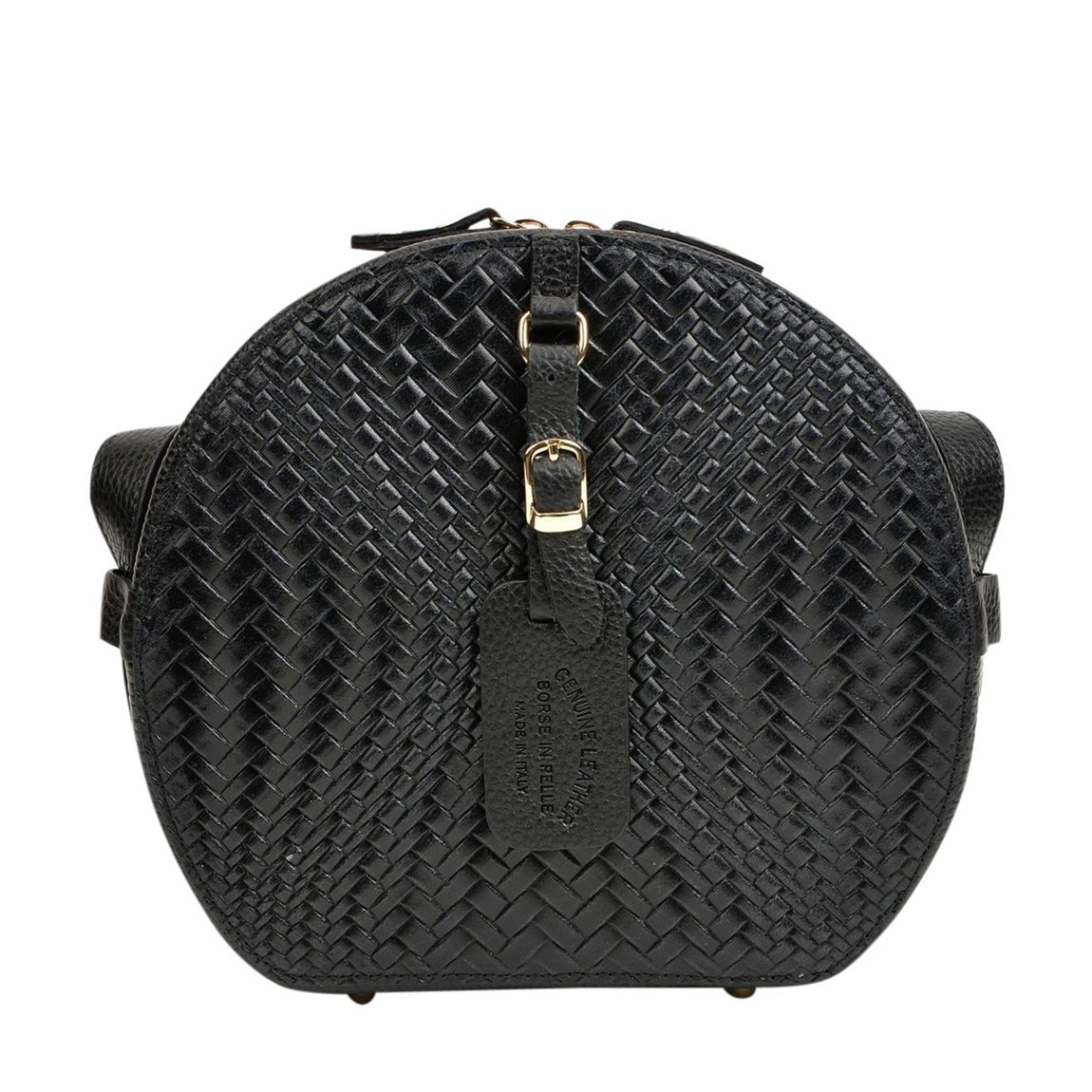 Black Leather Shoulder Bag main product photo