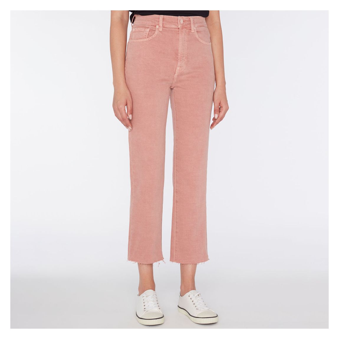 Pink Logan Cropped Stretch Jeans main product photo