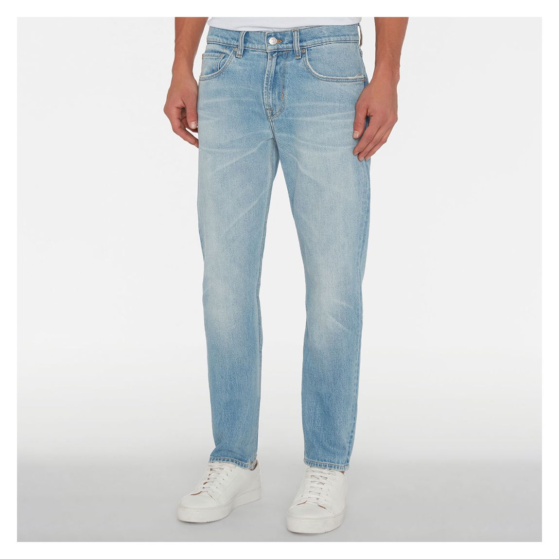 Light Blue Wash Slimmy Tapered Stretch Jeans main product photo