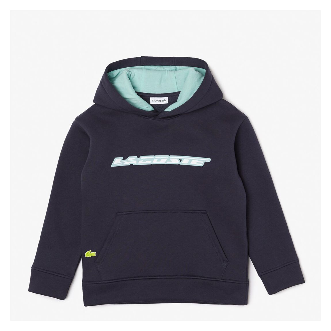Kid Boy's Navy Chest Logo Cotton Hoodie main product photo