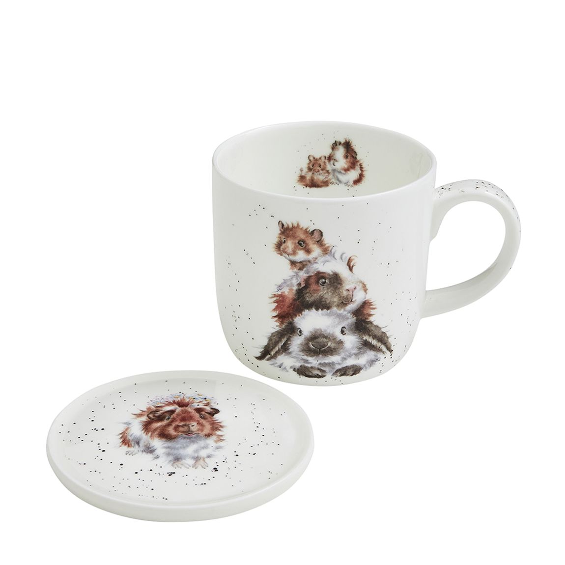 Piggy In The Middle Guinea Pig Mug & Coaster Set main product photo