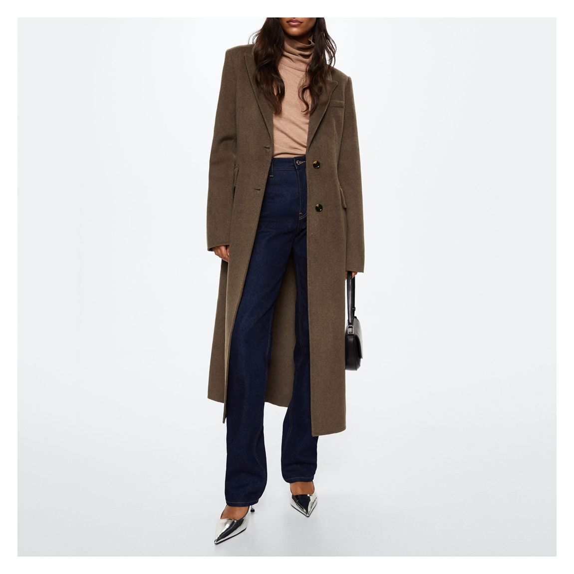 Brown Longline Coat main product photo