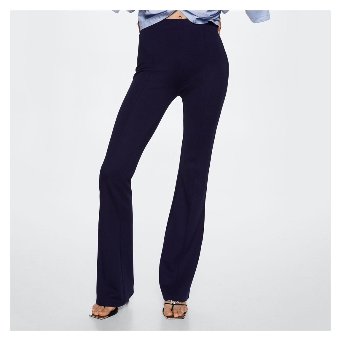 Navy Flared Leggings main product photo