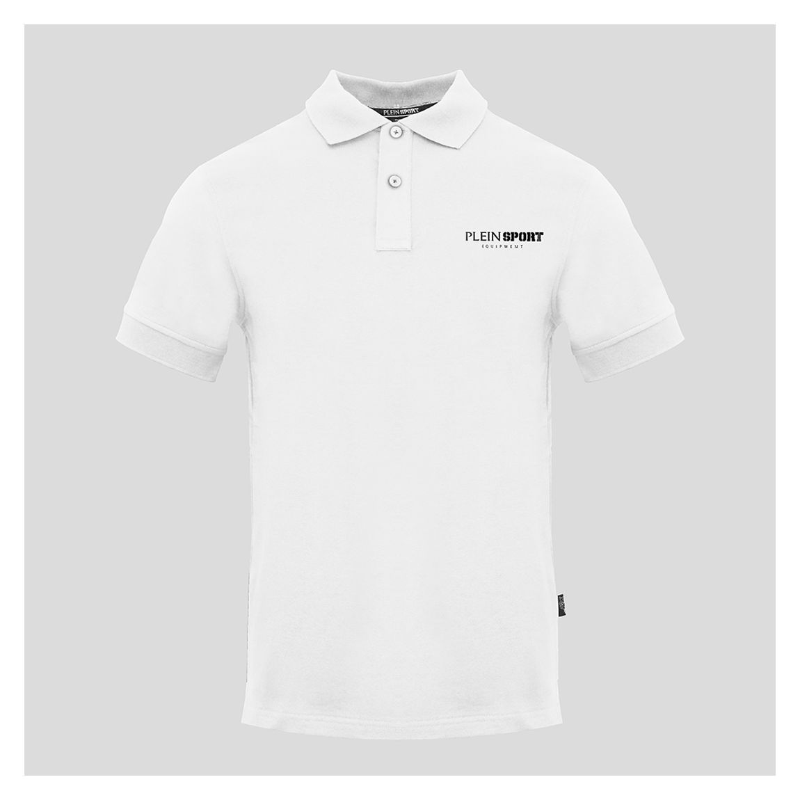 White Logo Chest Print Polo Shirt main product photo