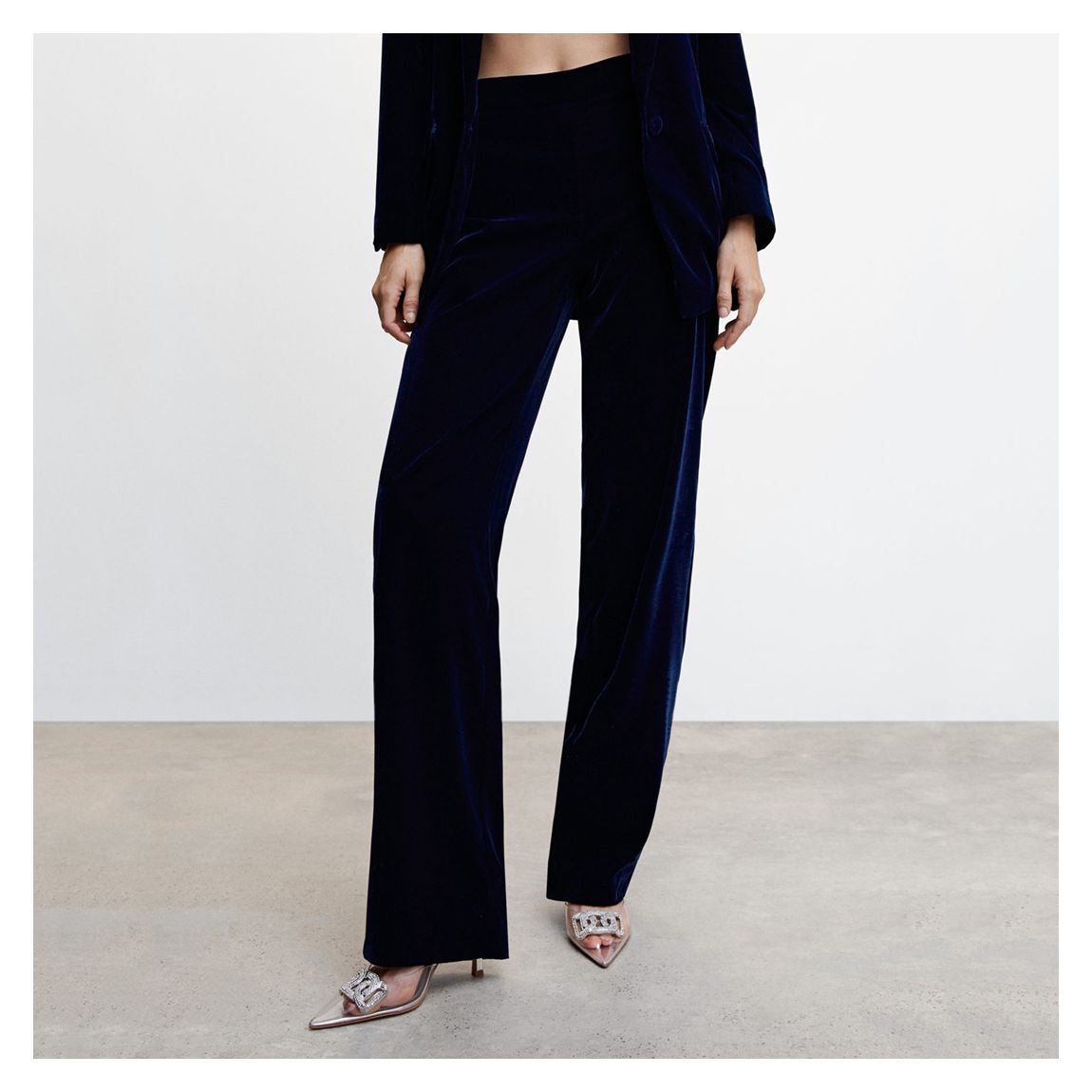 Blue Velvet Suit Trousers main product photo