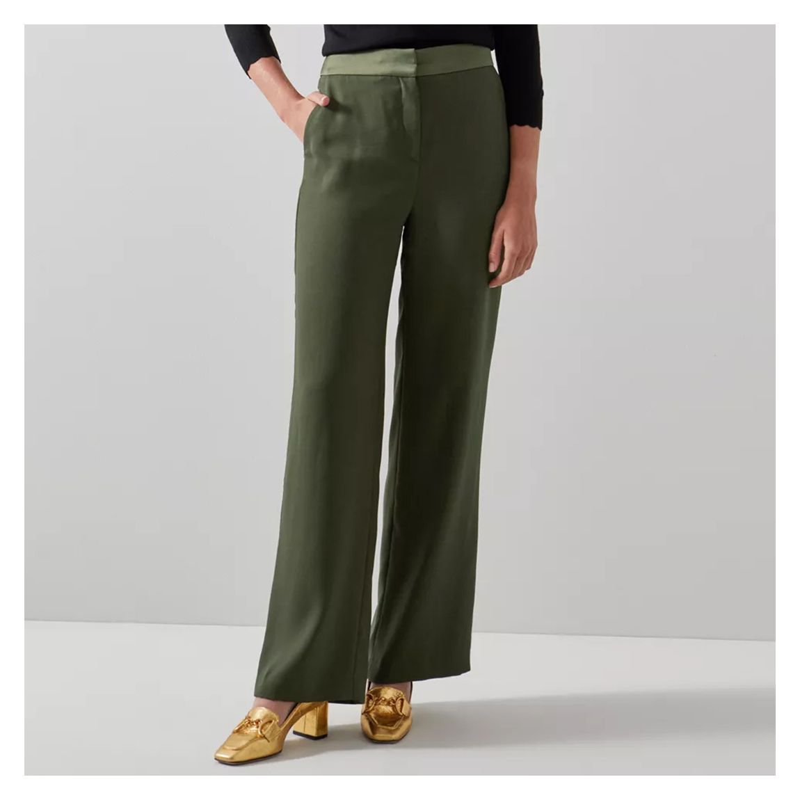 Green Jagger High Waist Trousers main product photo