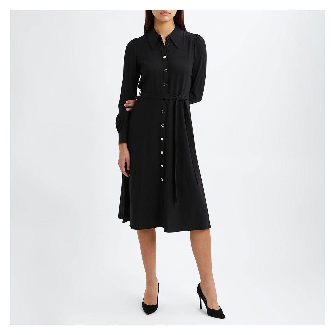Black Runa Midi Dress main product photo