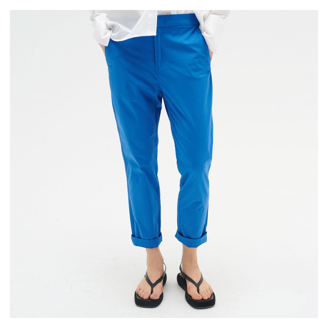 Blue Annalee Cotton Trousers main product photo