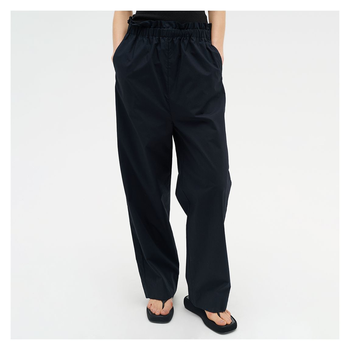 Black Eman Cotton Trousers main product photo