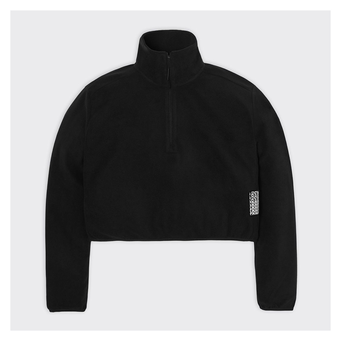Black Unisex Half Zip Fleece main product photo