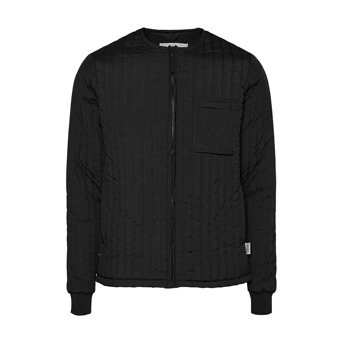 Black Unisex Waterproof Quilted Jacket main product photo