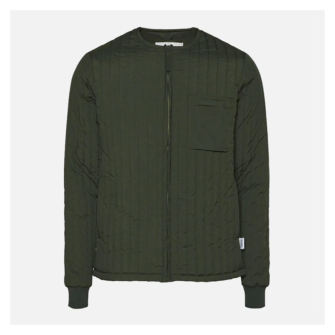Green Unisex Waterproof Quilted Jacket main product photo