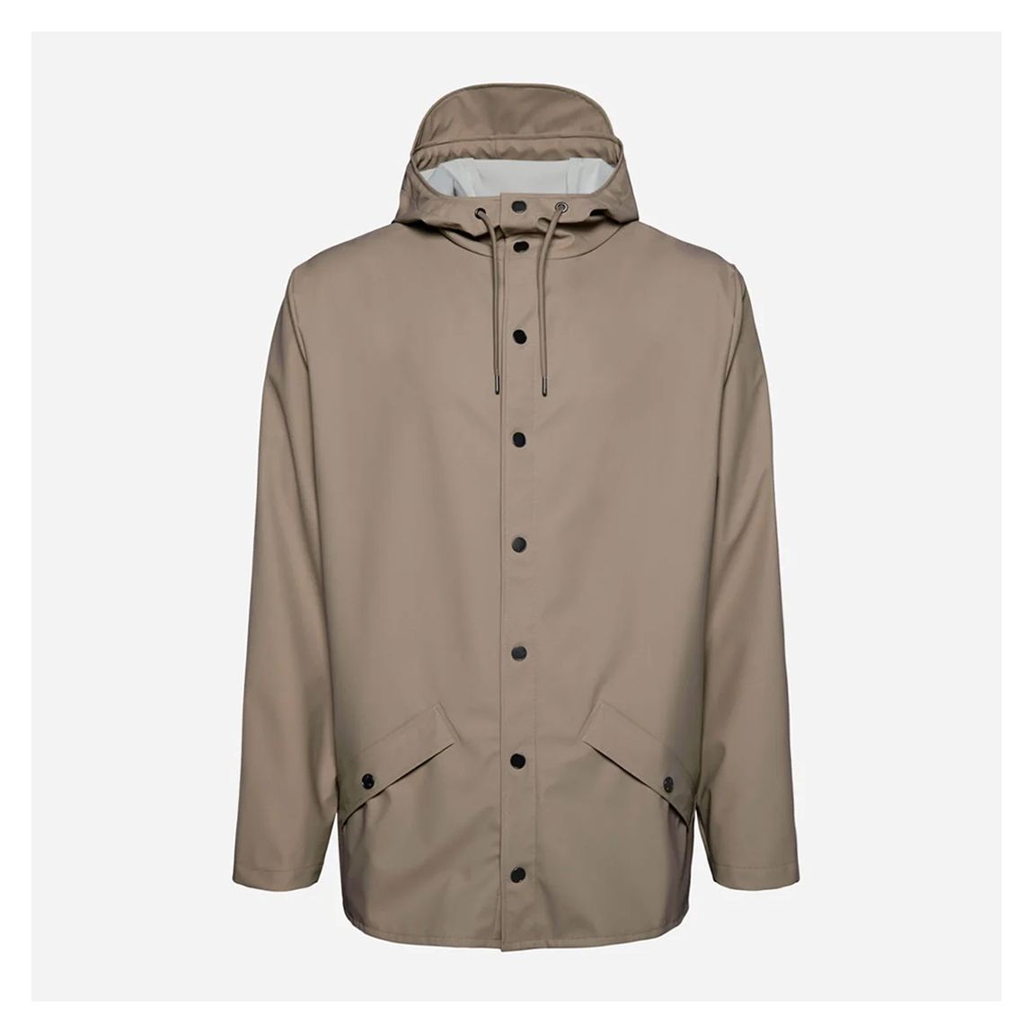 Taupe Unisex Waterproof Lightweight Raincoat main product photo
