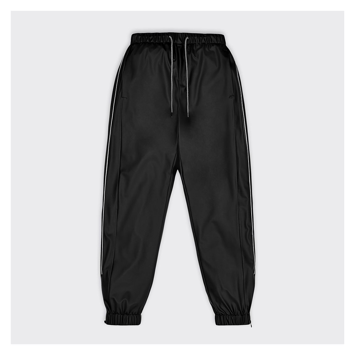 Black Unisex Reflective Waterproof Trousers main product photo